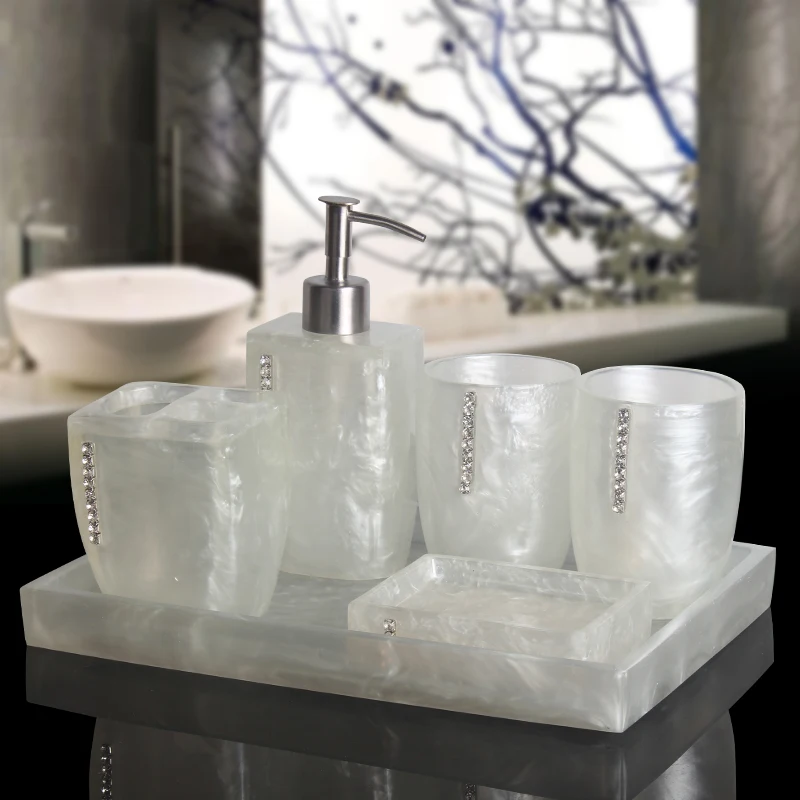 Zara Home Bathroom - Perle Textur Harz Bad Produkte Fünf-Stück