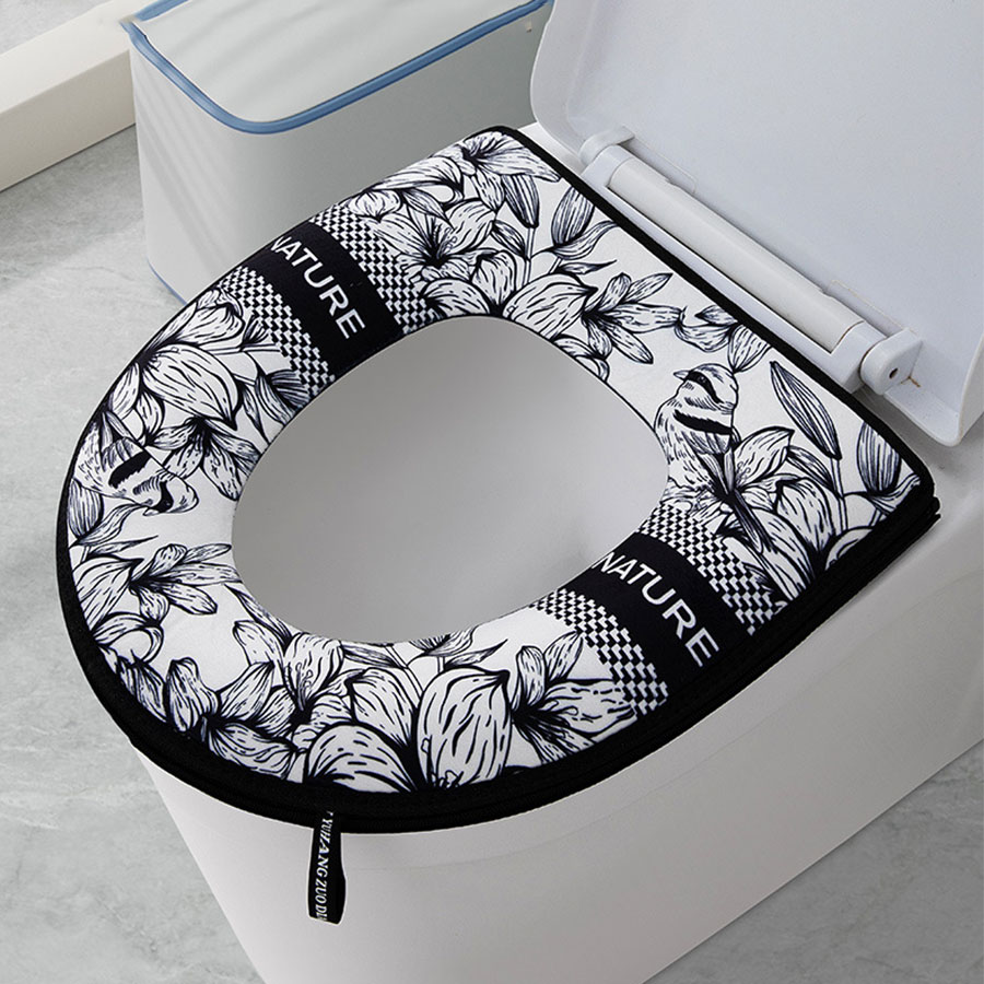Zara Home Bathroom - 1 Stück verdicktes Toilettensitzkissen, Toilettensitzbezug mit