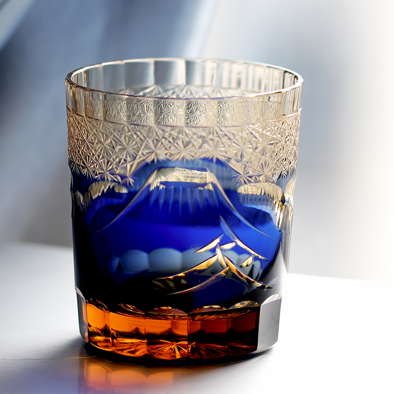 Yamazaki Home Bathroom Storage - Japanischen Edo Kiriko Fuji Berg Hand