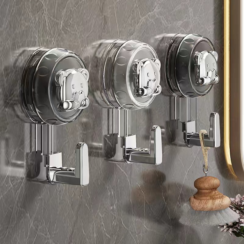 Home Bathroom Door - Selbstklebender Saugnapf-Küchentuchhaken, Command Hooks Wandhaken, Aufkleber-Aufhänger
