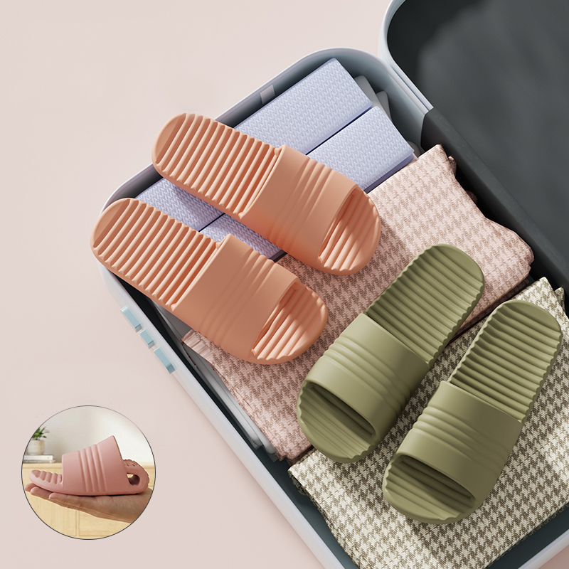 Home Outdoor Bathroom - Faltbare Reise-Hausschuhe, Unisex, EVA-Flip-Flops, Hotel, rutschfest,