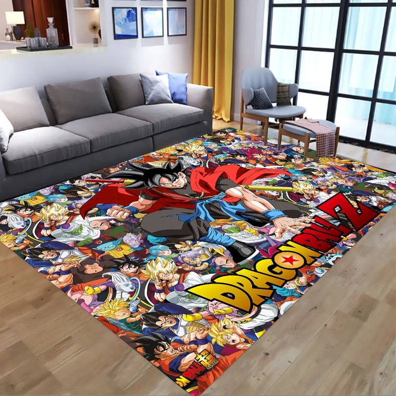 Home Bathroom Mats - Dragon Ball rutschfester Badteppich, Flanell-Badezimmerteppich, Anime