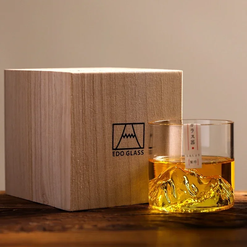 Yamazaki Home Bathroom Storage - Japan 3D Mountain Whiskey Glass Glacier