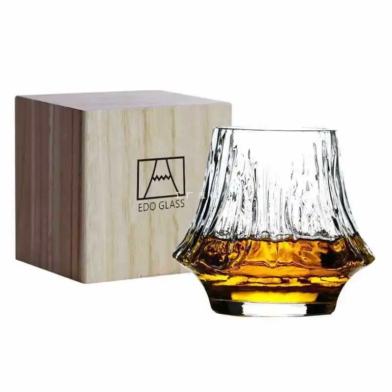 Yamazaki Home Bathroom Storage - 220 ml handgefertigter Trinkglasbecher aus Vulkankristall