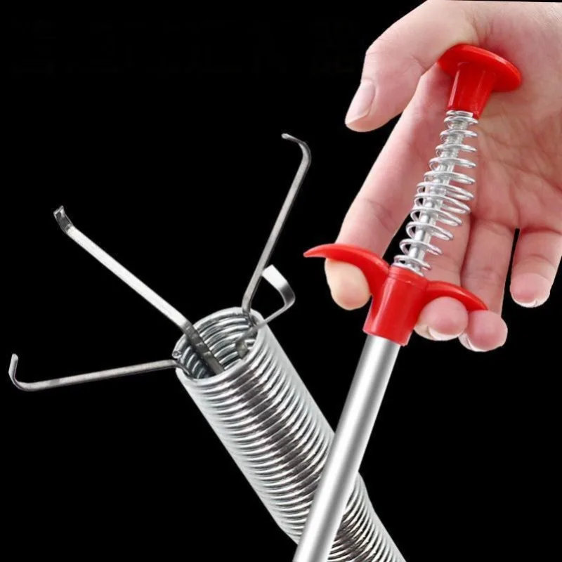 Home Bathroom Cleaning - Handgeführter Rohrreiniger mit vier Klauen, Teleskop-Rohröffner