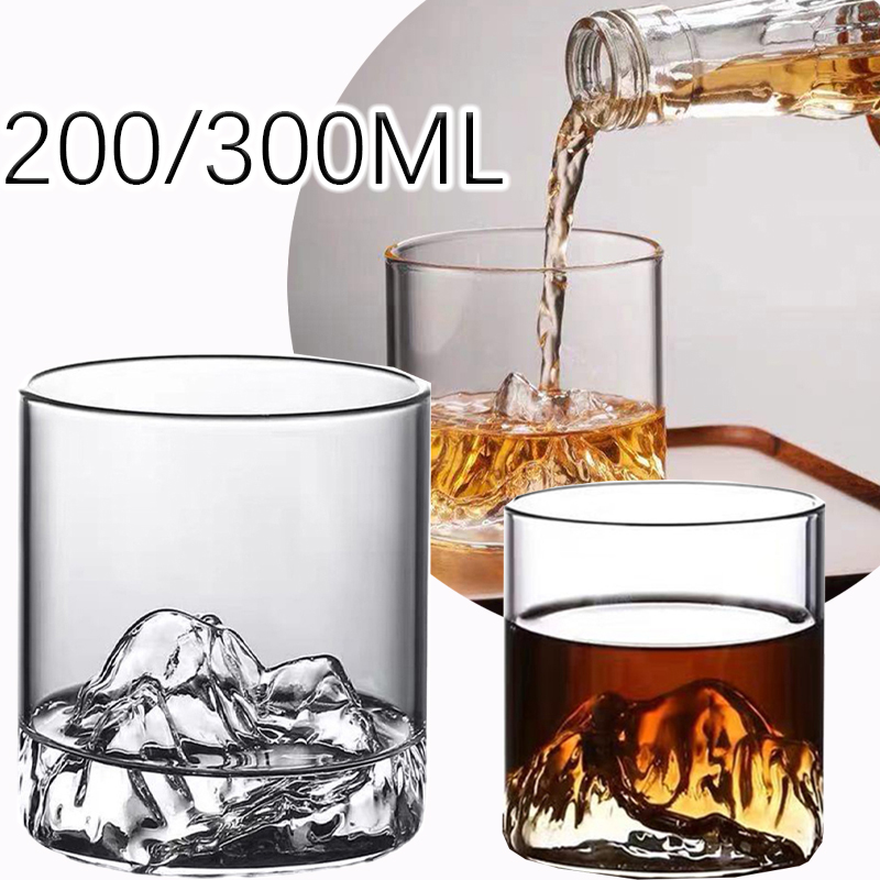 Yamazaki Home Bathroom Storage - 1/2/4 Stück japanisches Berg-Whisky-Glas, 200/300 ml,