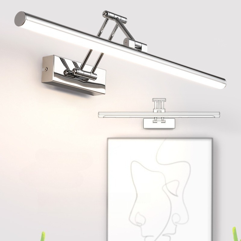 Home Bathroom Vanity - Eiserne Dreifarbige Spiegelfrontlampe Moderne Minimalistische Schminktischleuchte