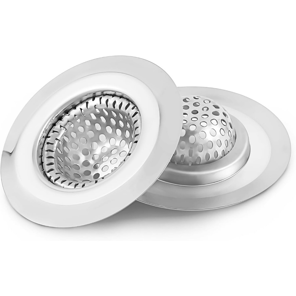 Drain Hair Catcher - 2 Stück Abflussgitterabdeckungen für Badezimmerwaschbecken –