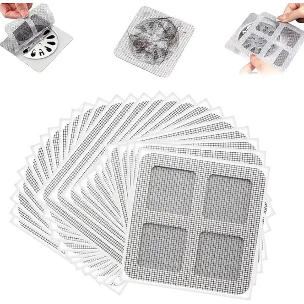 Drain Hair Catcher - 50er-Pack Einweg-Haarfänger für Abflüsse - Stark