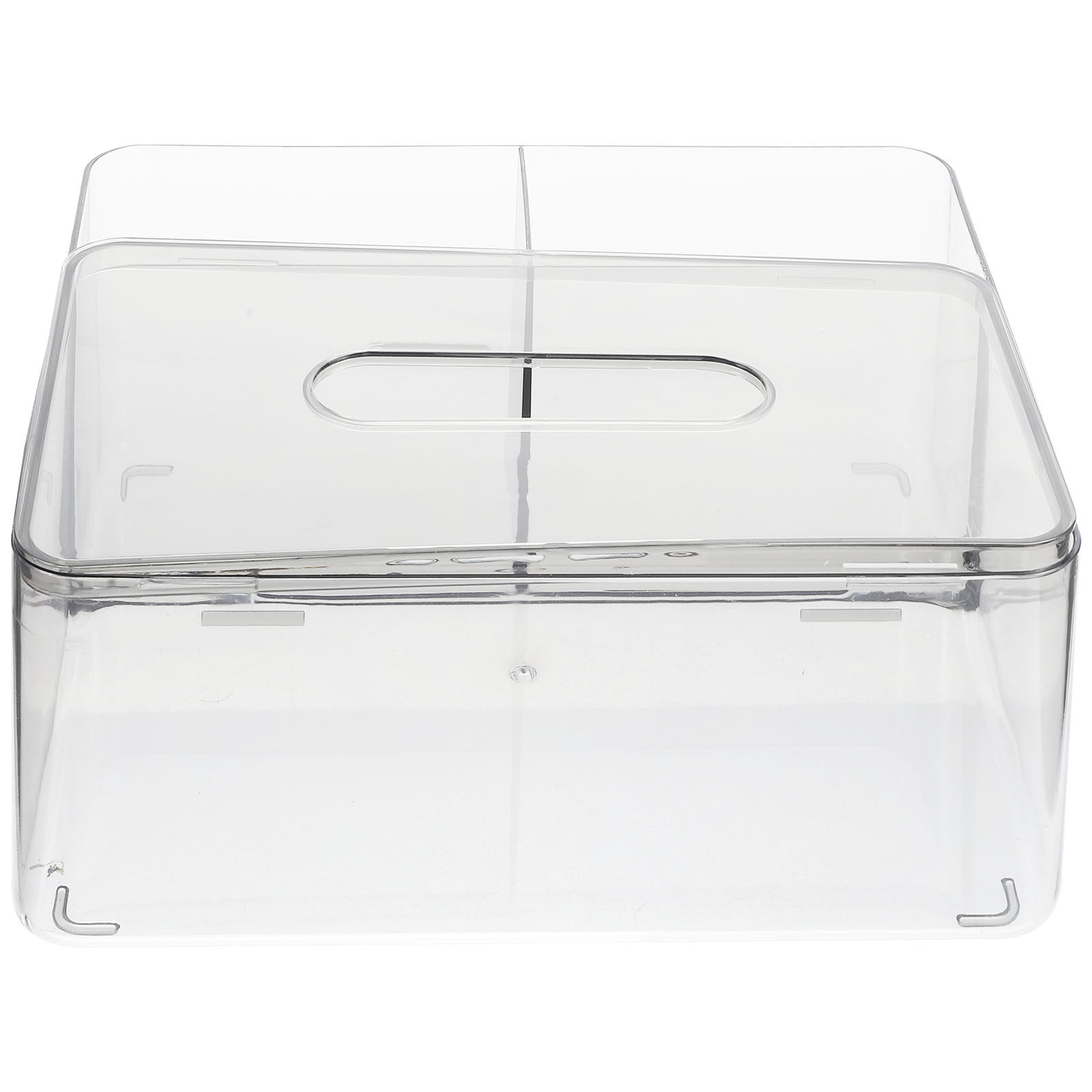 Home Bathroom Towel Dispenser - Transparente Desktop-Taschentuchbox-Abdeckung Servietten-Organizer Papierhandtuchspender für Zuhause