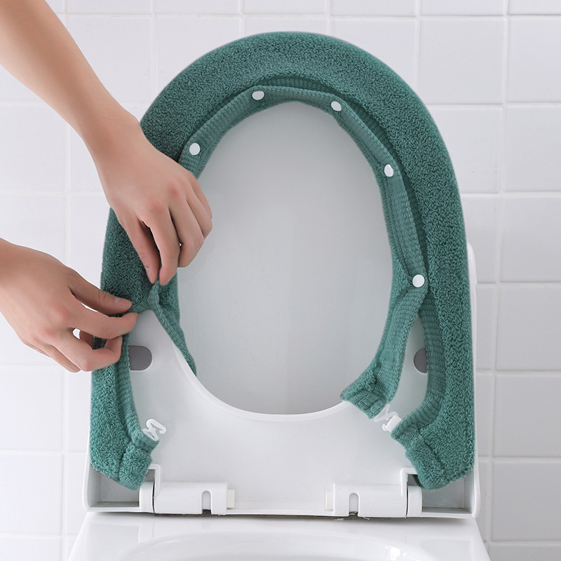 Zara Home Bathroom - Verdickter Toilettenbezug, extra dicke Toilettenunterlage, große