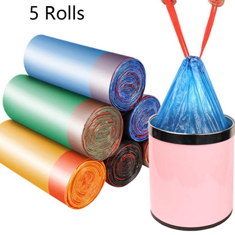 Home Bathroom Cleaning - 75 Stück 5 Rollen Müllbeutel mit