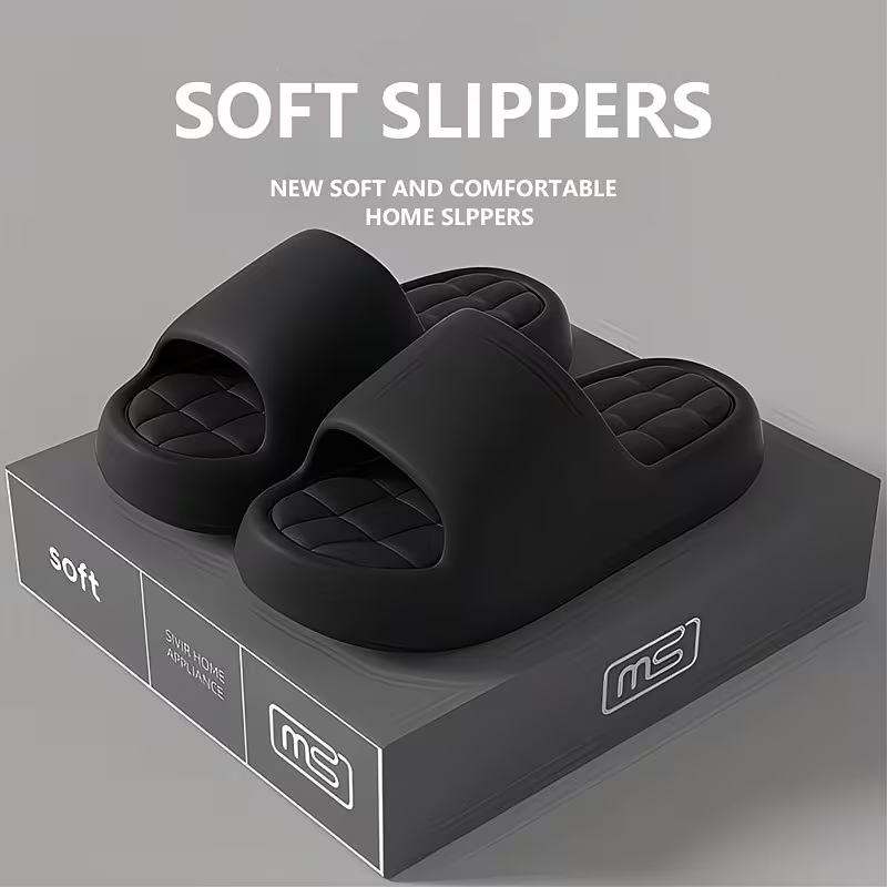 Home Outdoor Bathroom - Outdoor-Mode Damen-Hausschuhe, Indoor-Slipper mit dicker, weicher