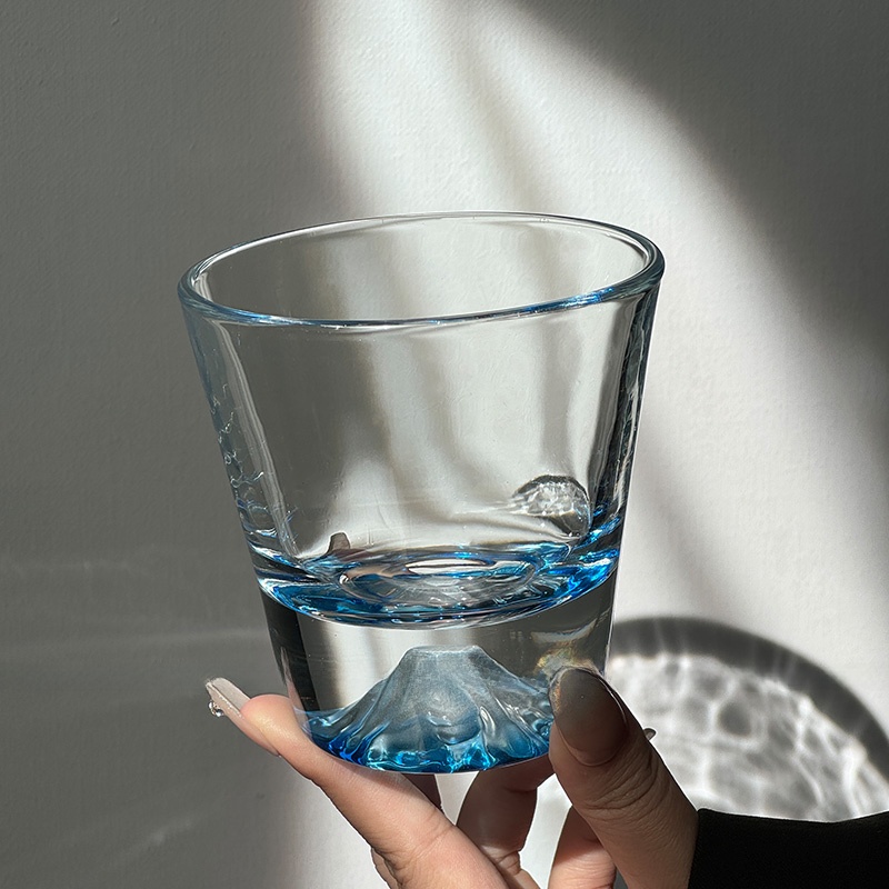 Yamazaki Home Bathroom Storage - Blue Limited Edition Fuji Mountain Glasbecher,