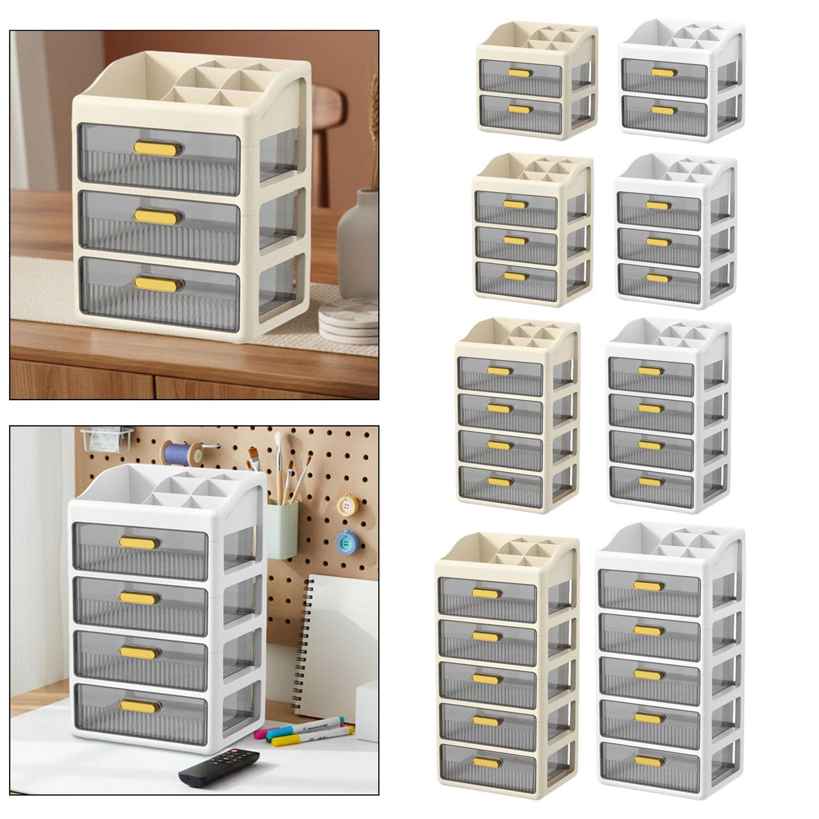 Home Essentials Bathroom Organizer - Schreibtisch-Organizer mit Schubladen, Kunststoff-Aufbewahrungsschrank für Büro,