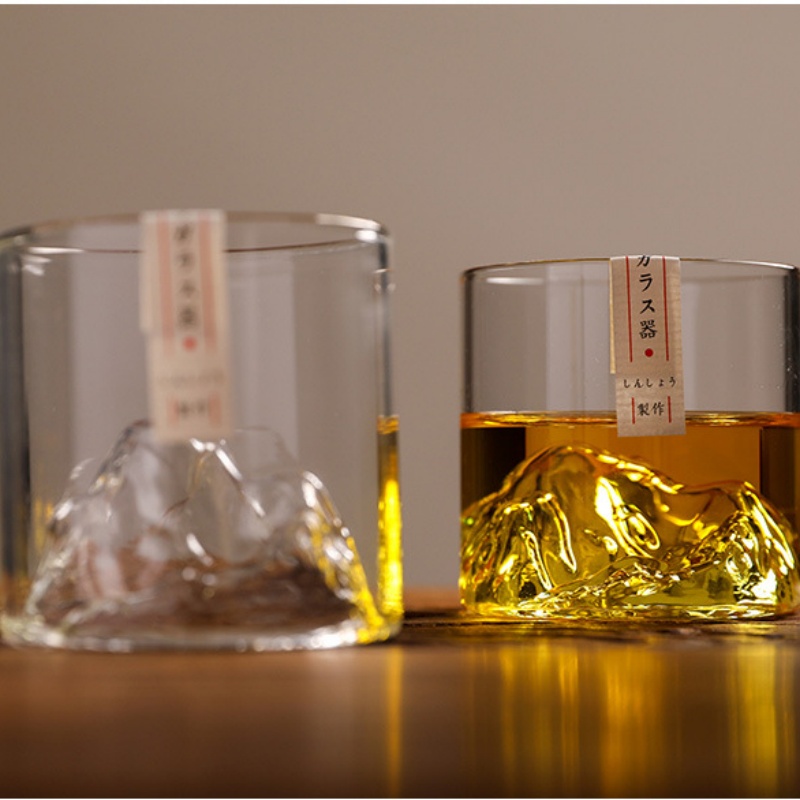 Yamazaki Home Bathroom Storage - Japanische Glas Glacier Mountain Teetasse Mt.