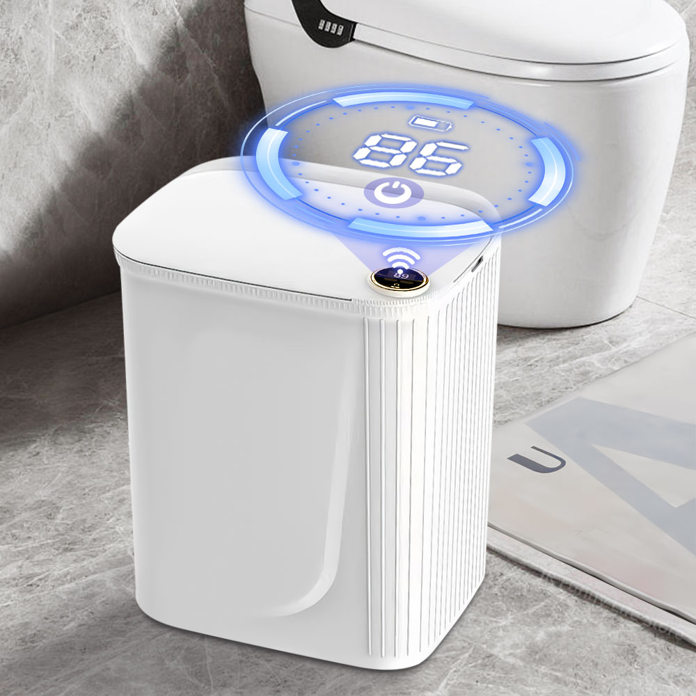 Home Bathroom Trash Can - 20L Smart Sensor Mülleimer Mit Display