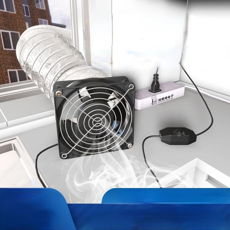 Home Bathroom Ventilation - Haushaltsrauchabsauger, starker Abluftventilator, Mietzimmer, Küche, Abluftventilator,