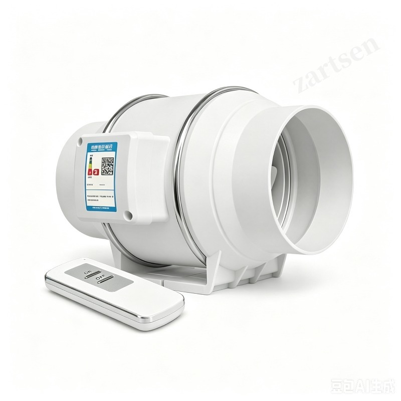 Home Bathroom Ventilation - Abluftventilator für Zuhause, Geräuscharmer Inline-Rohrventilator, 220V