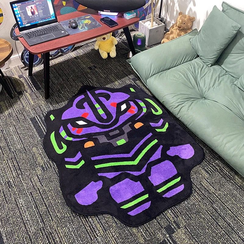 Home Bathroom Mats - NEON GENESIS EVANGELION Designer-Plüschteppich, weiche Fußmatte,