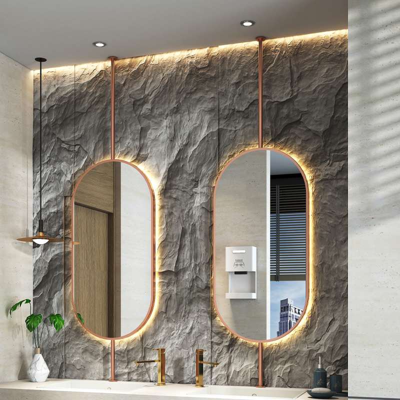 Home Bathroom Vanity - Größe 60x90cm Ovaler Hängespiegel für die