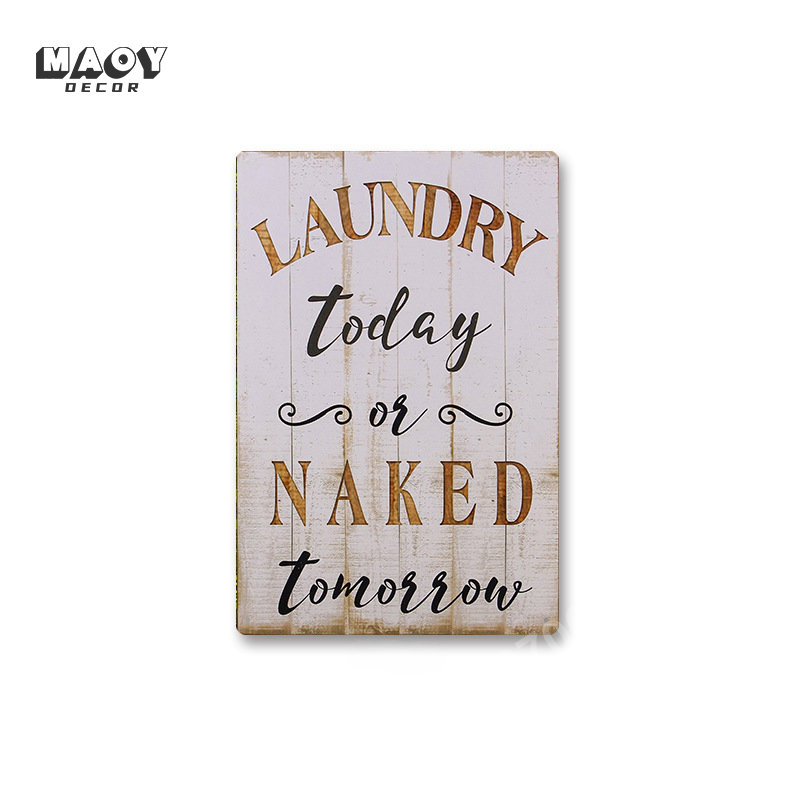 Slogan-Metallschild, Wäscherei – Home Bathroom Wall Art Bewertung und Preis