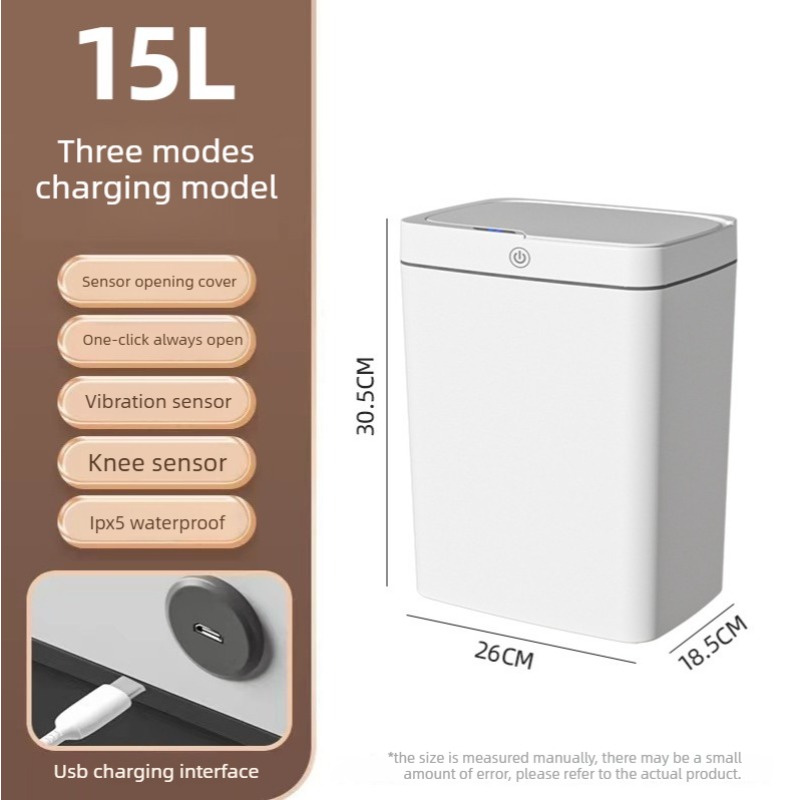 Neuheit Berührungsloser USB-Au – Home Bathroom Trash Can Bewertung und Preis