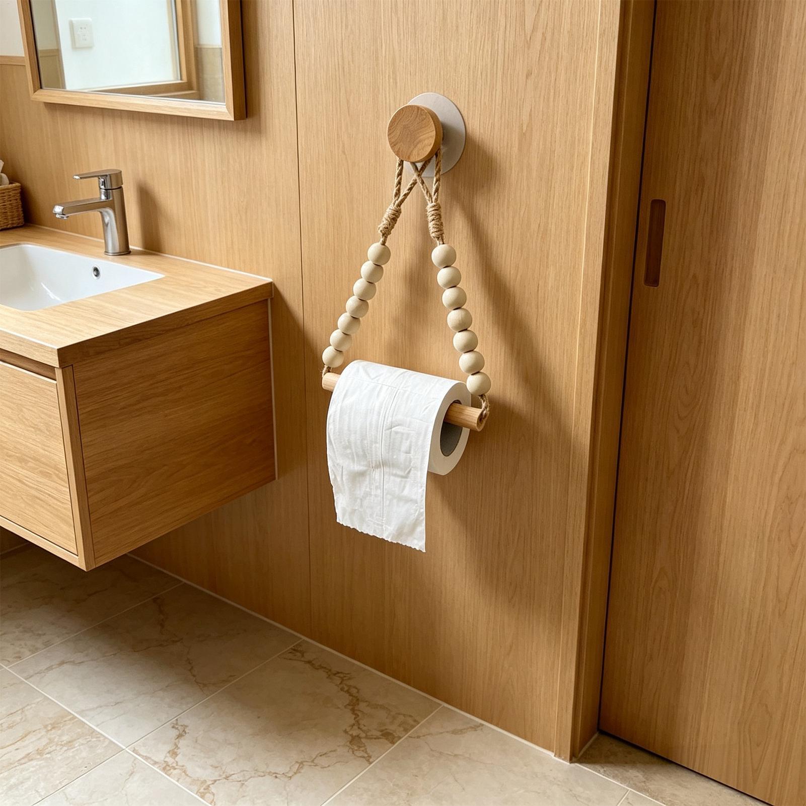 Toilettenpapierhalter aus Holz – Home Bathroom Towel Dispenser Bewertung und Preis
