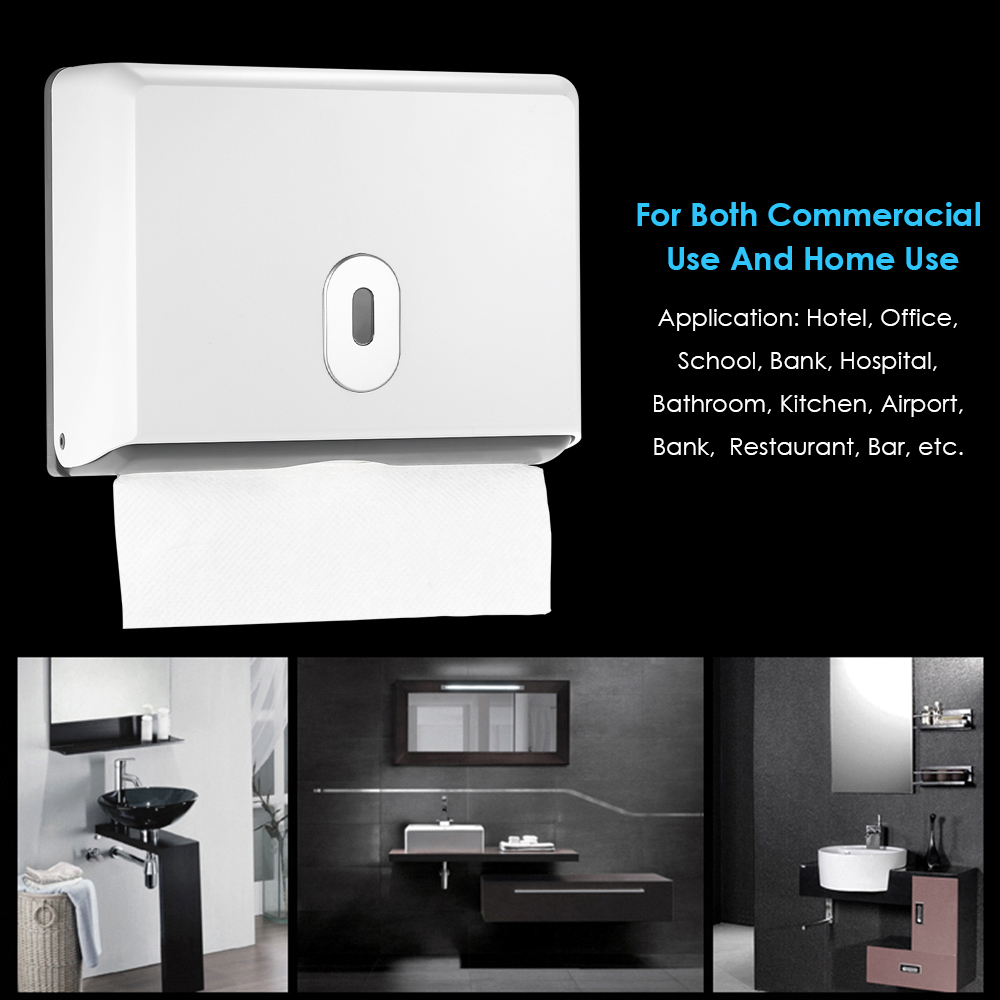 Abs Material rechteckige Wand  – Home Bathroom Towel Dispenser Bewertung und Preis