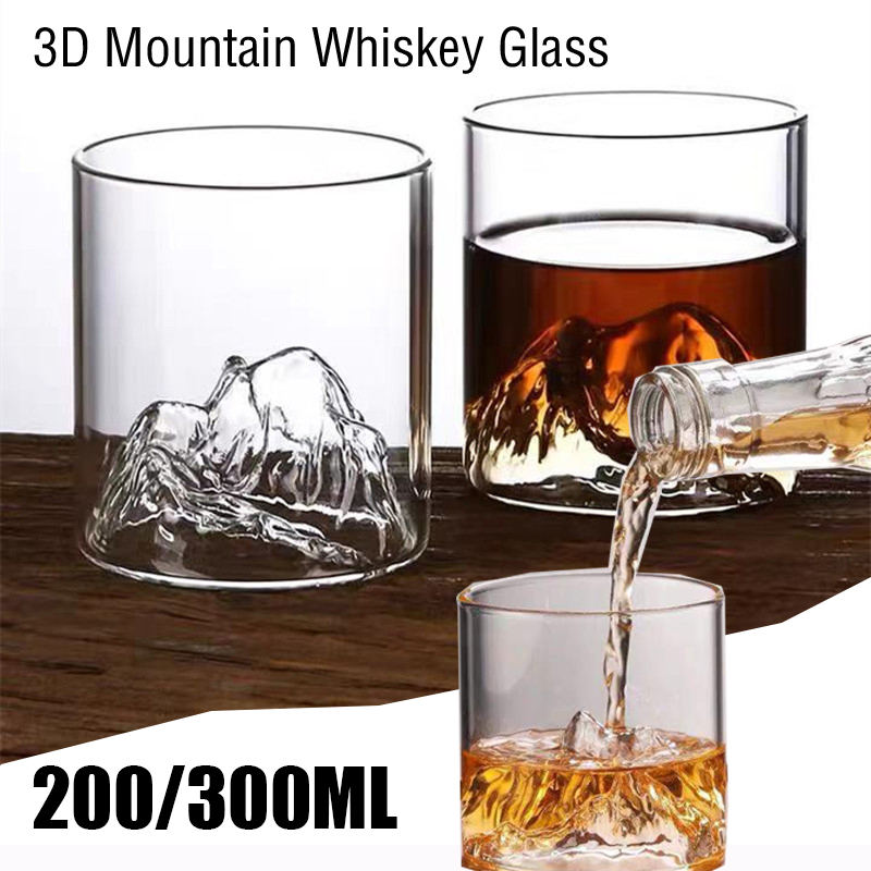 200/300/350 ml 3D-Berg-Whisky- – Yamazaki Home Bathroom Storage Bewertung und Preis