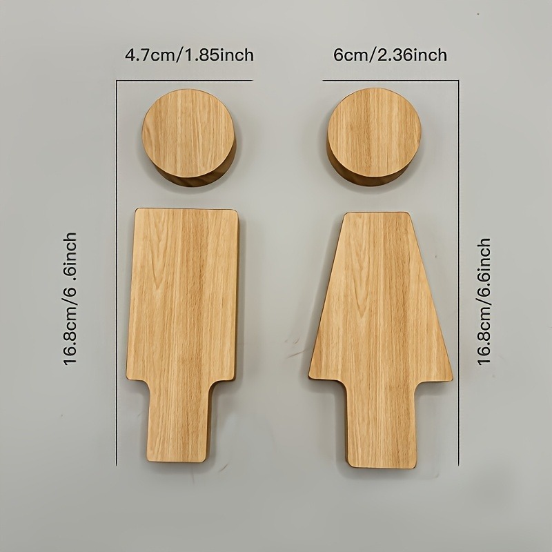 2-teiliges Badezimmerschild au – Home Bathroom Door Bewertung und Preis