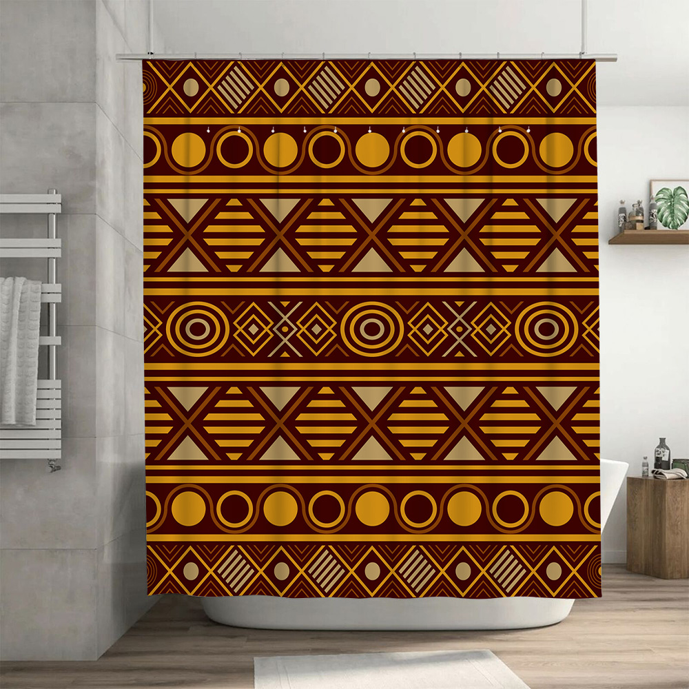 Geometrischer Duschvorhang, wa – Home One Bathroom Accessories Bewertung und Preis
