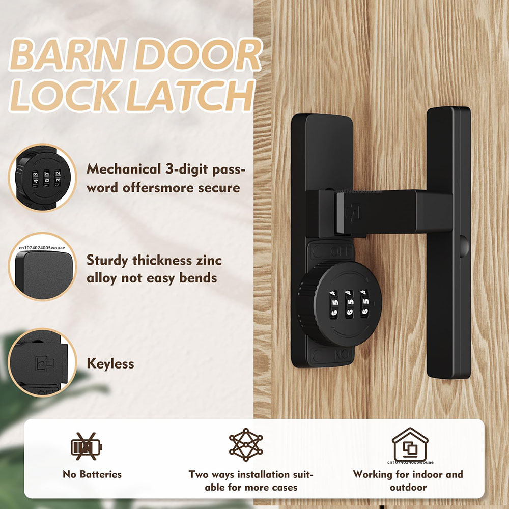 Sicherheit Scheunentürschloss  – Home Bathroom Door Bewertung und Preis