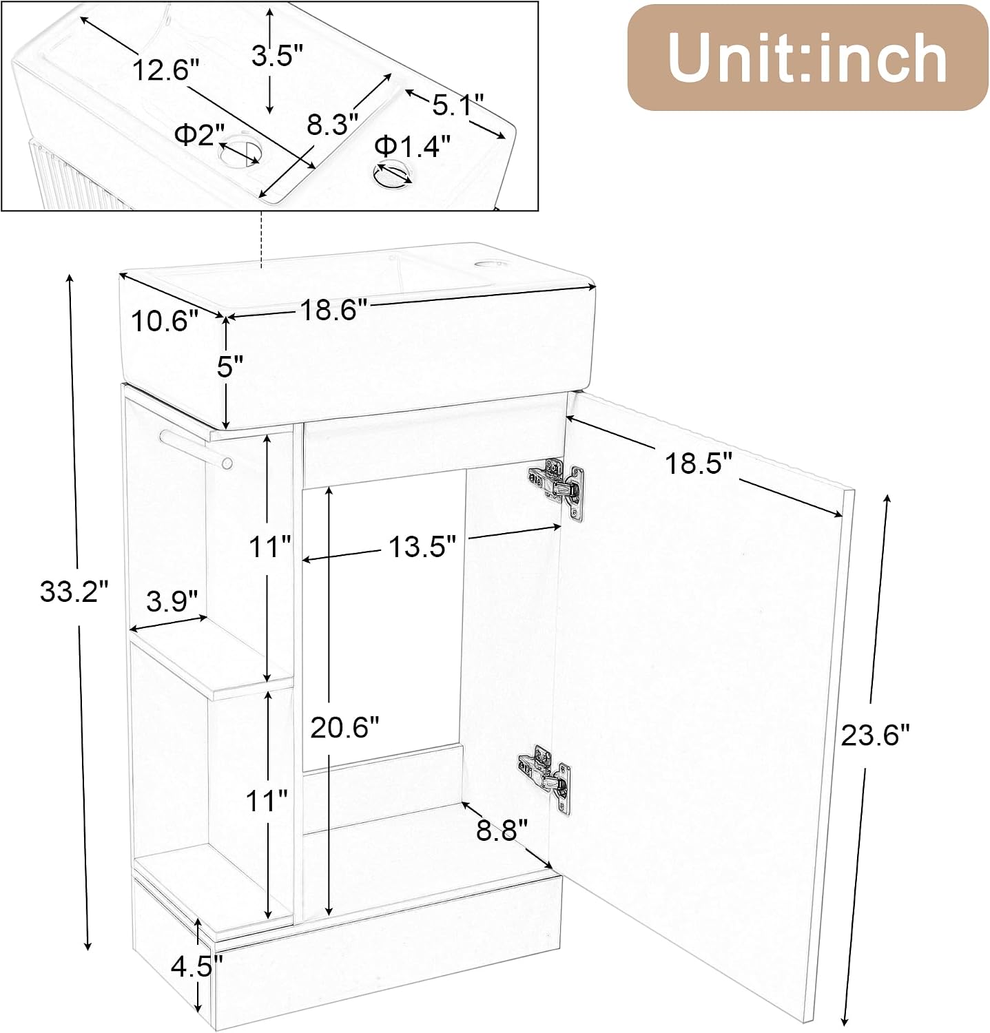 18 Zoll moderner Badezimmer-Wa – Toilet Paper Holder Bewertung und Preis