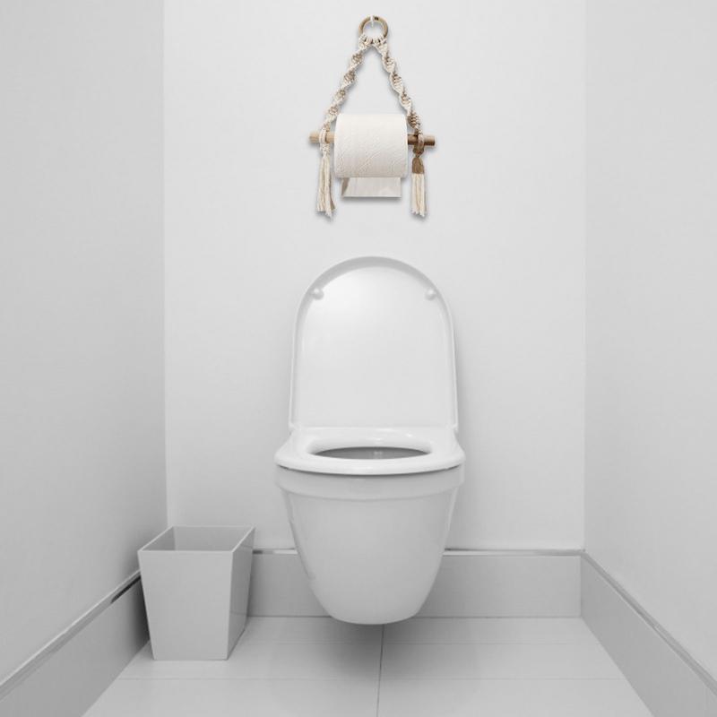 Hand gewebte hölzerne Toilette – Home Bathroom Towel Dispenser Bewertung und Preis