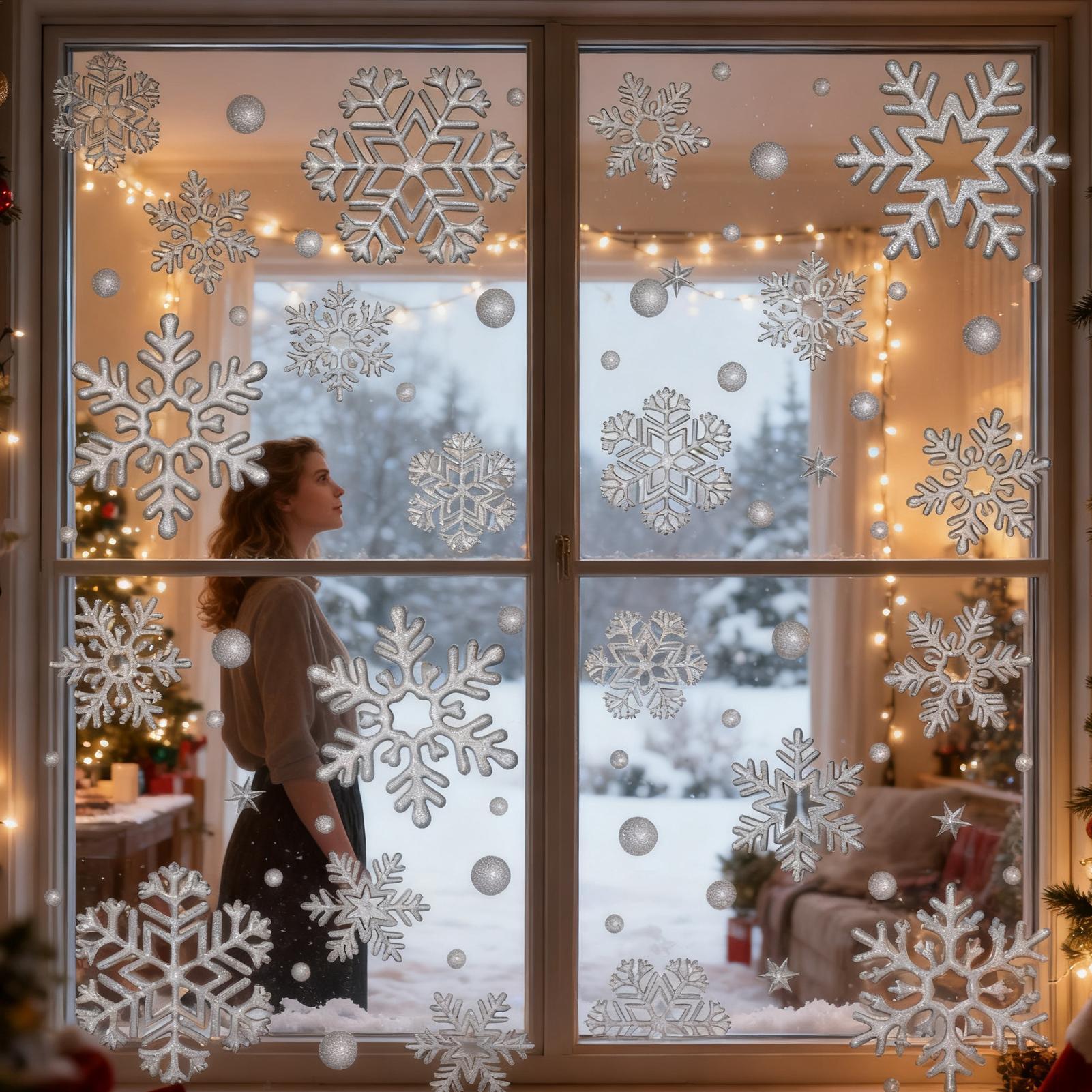 Feiertags-Fensteraufkleber, st – Home Bathroom Door Bewertung und Preis
