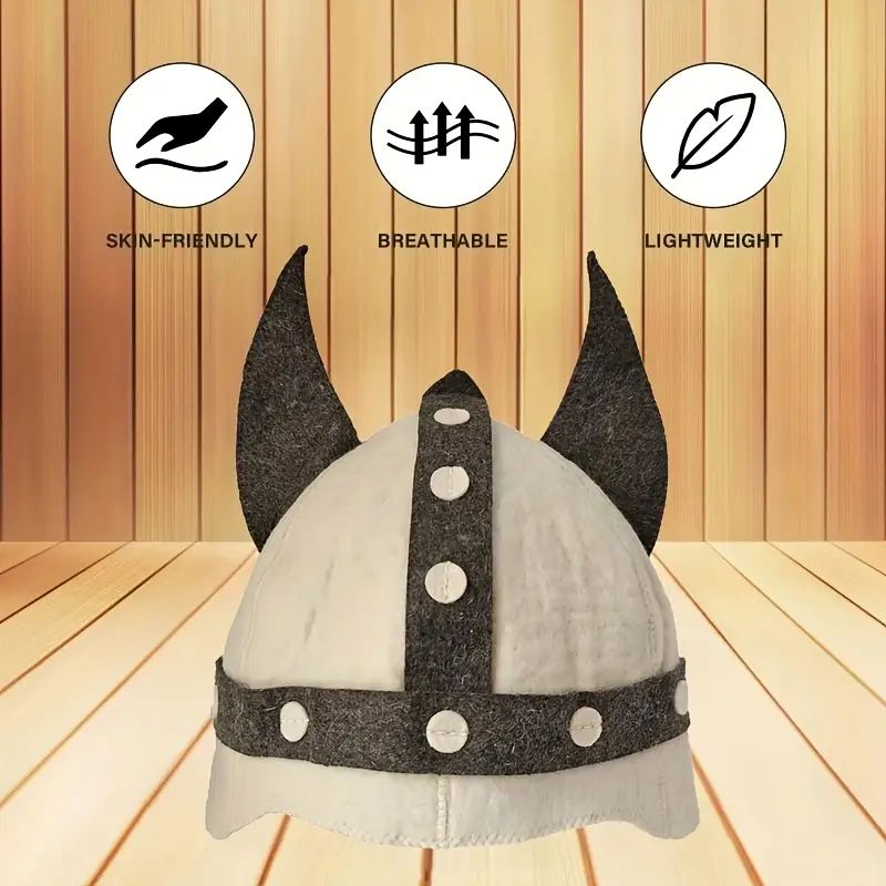 Weiß-Graue Wikinger-Hornmütze  – Home Bathroom Sauna Bewertung und Preis