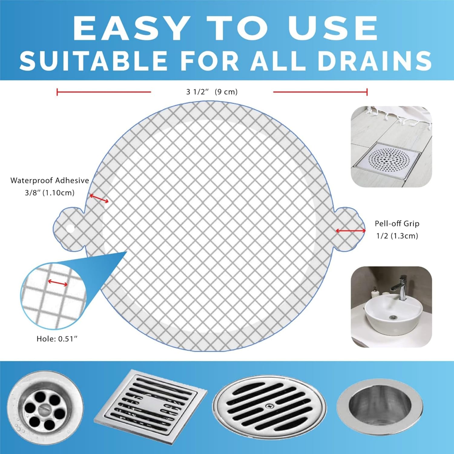35er-Pack Einweg-Duschablauf-H – Drain Hair Catcher Bewertung und Preis