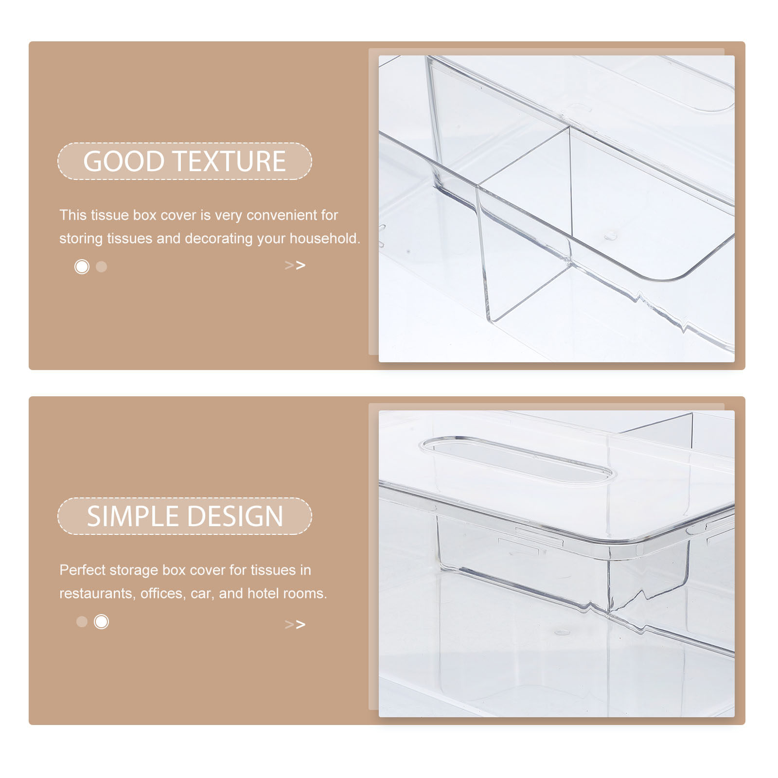 Transparente Desktop-Taschentu – Home Bathroom Towel Dispenser Bewertung und Preis