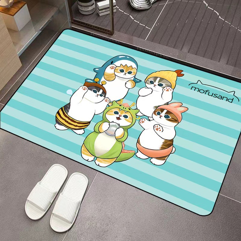 Mofusand Cartoon Diatomeenerde – Home Bathroom Door Bewertung und Preis