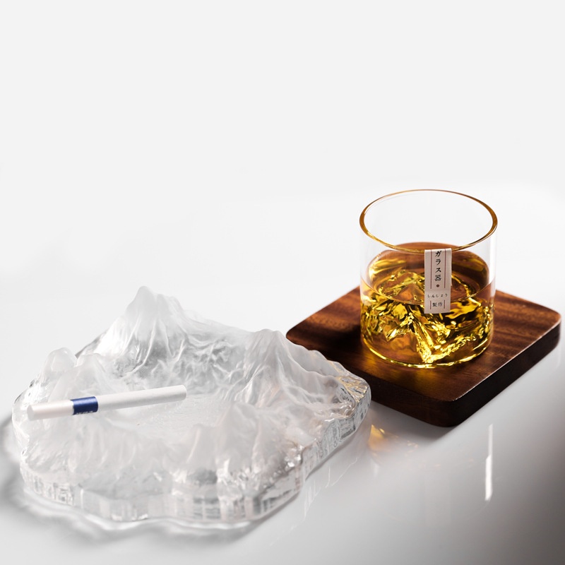 Japanische Glas Glacier Mounta – Yamazaki Home Bathroom Storage Bewertung und Preis