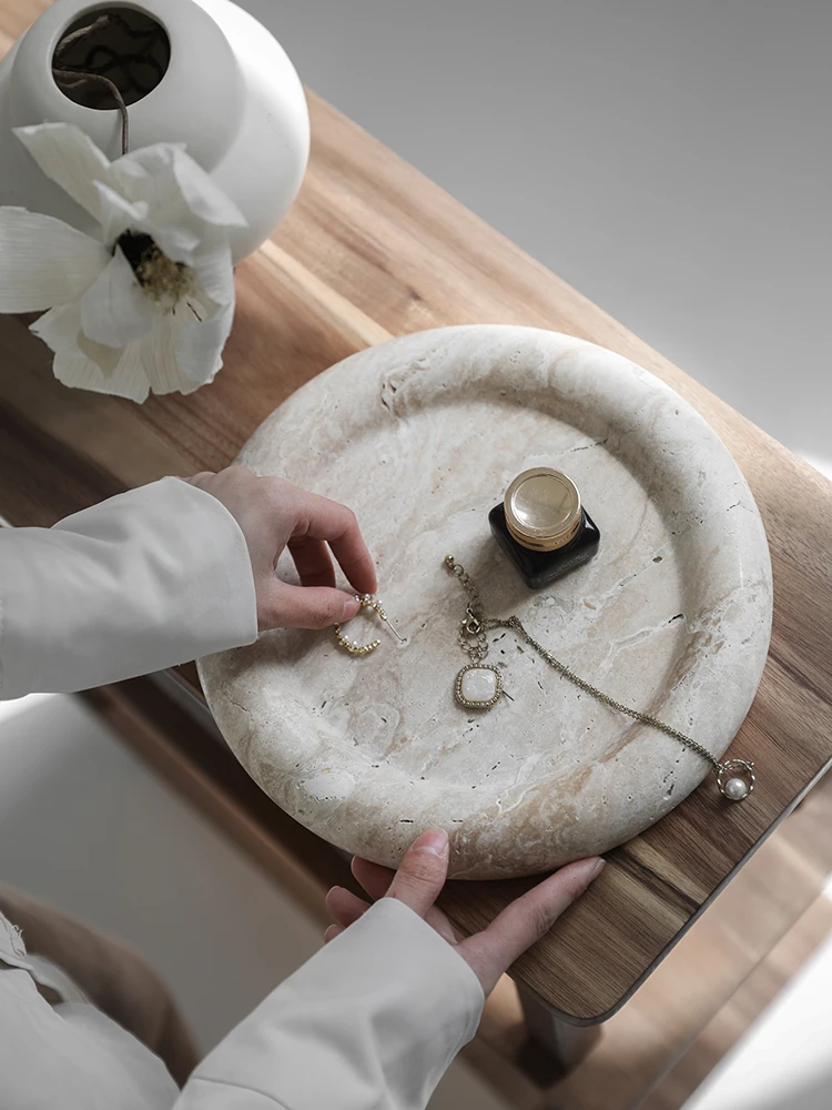 Trendiges Beige Travertin Serv – Home Bathroom Trends Bewertung und Preis
