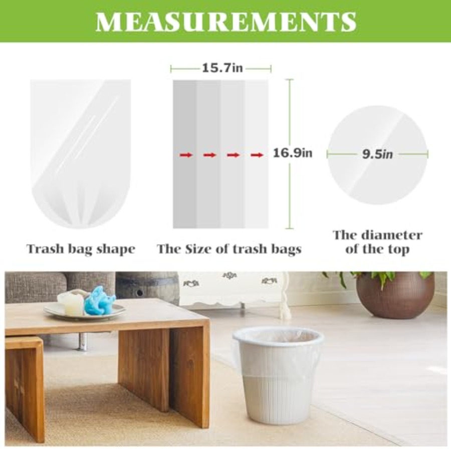 1,2 Gallonen 210 Stück Starke  – Home Bathroom Trash Can Bewertung und Preis